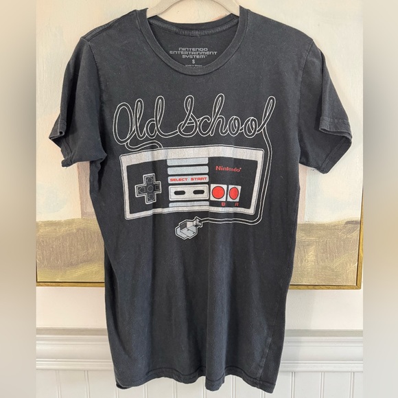 Nintendo Other - NINTENDO Old School Controller T-Shirt Black Vintage Size Small
